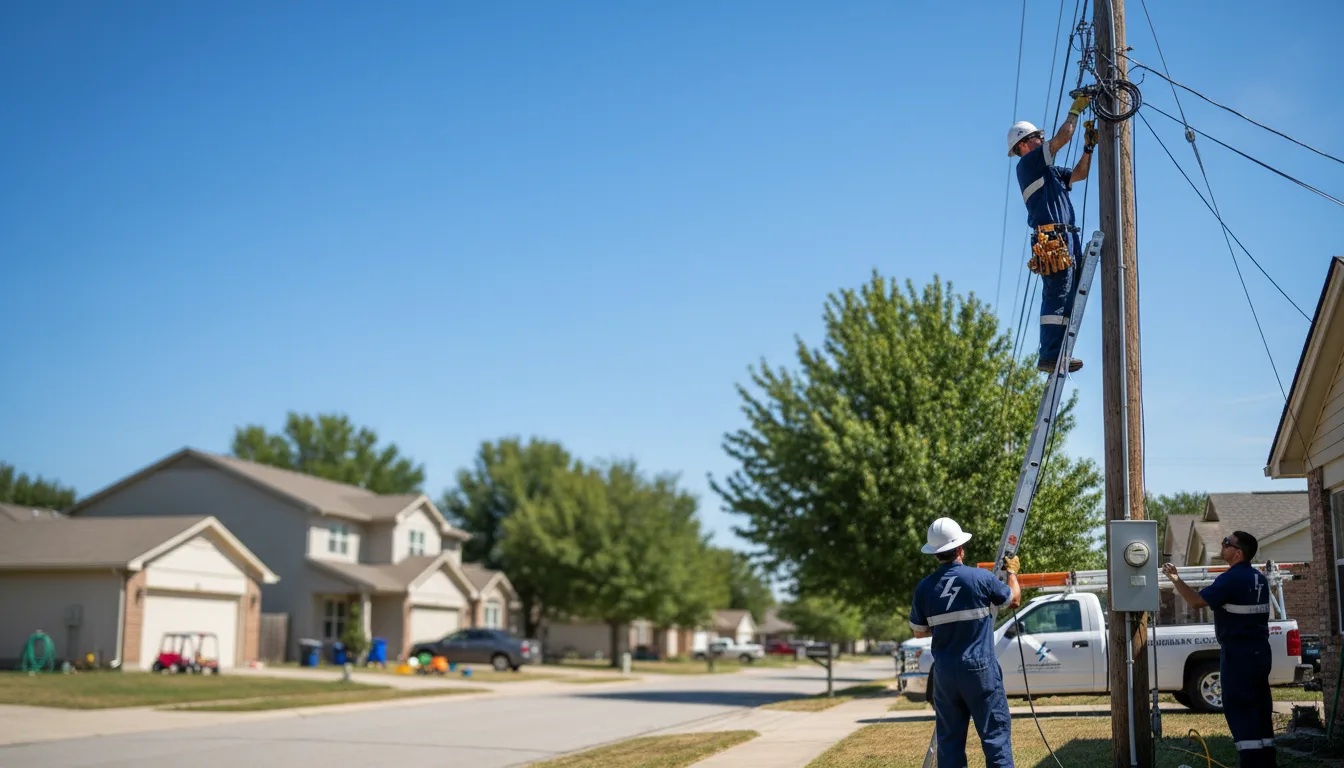 Residential electrician providing installation services in Excello, MO